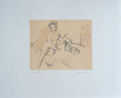 Donna con Vaso di Fiori