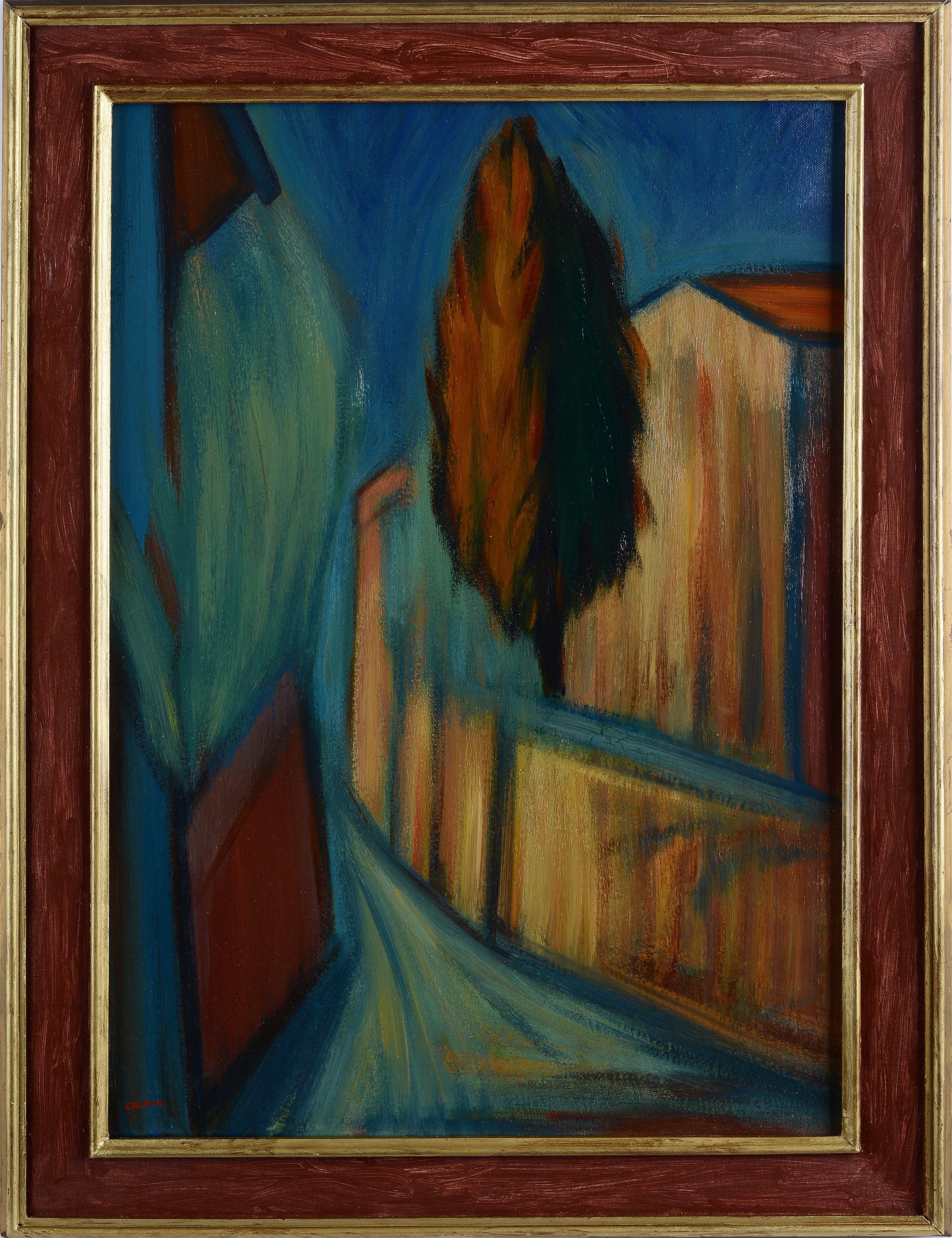 Giancarlo Caldini - Strada con Alberi.