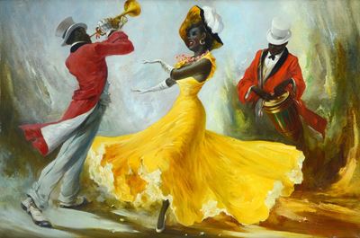 Ballerina con Musicisti