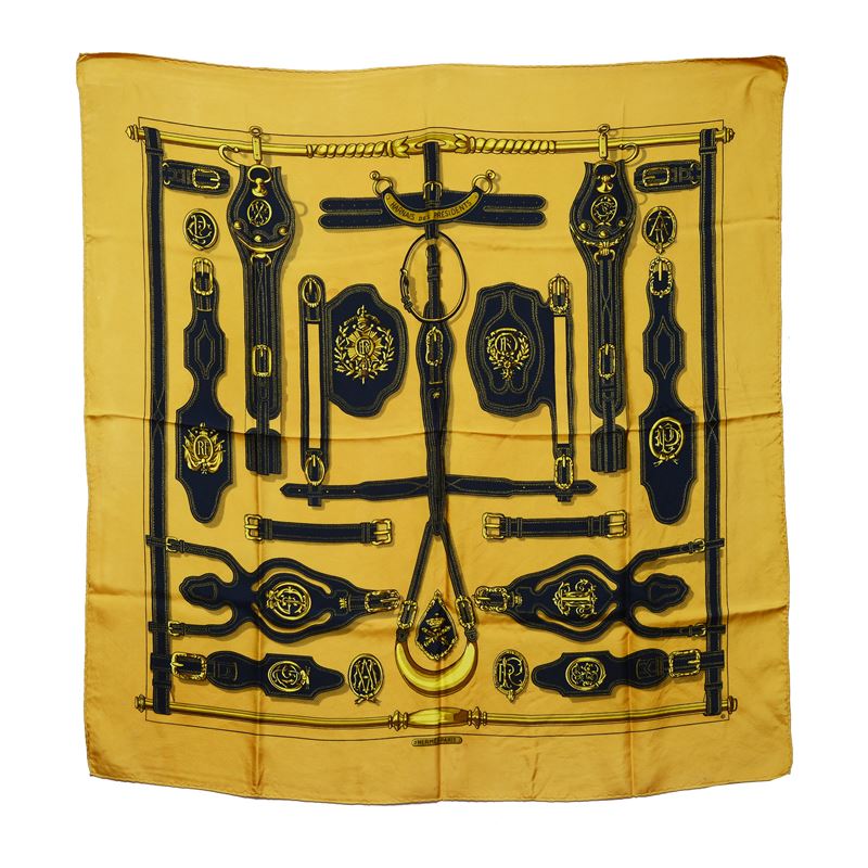 Foulard in seta “Harnais des Président”
