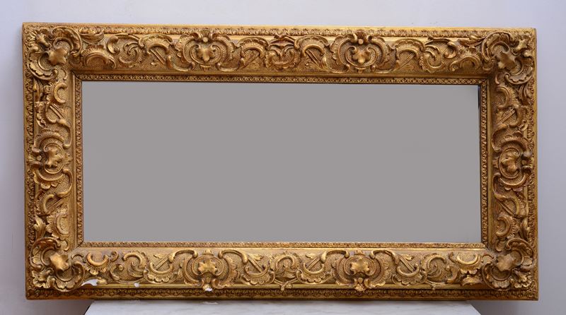 Specchiera con Cornice in Legno e Pastiglia