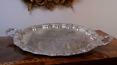 Grande Guantiera in Rame Argentato