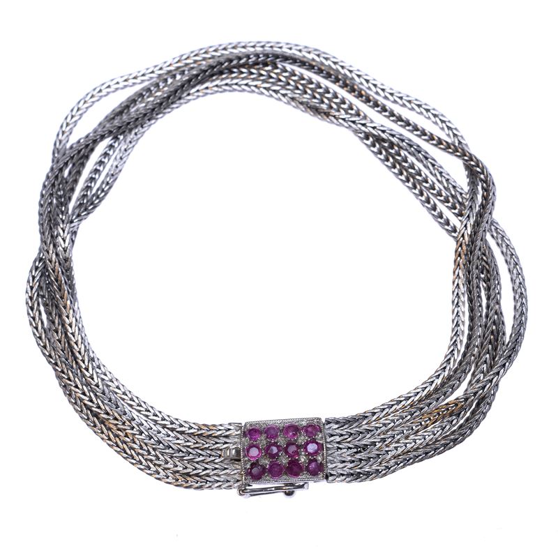 Bracciale in Oro Bianco 18 Kt