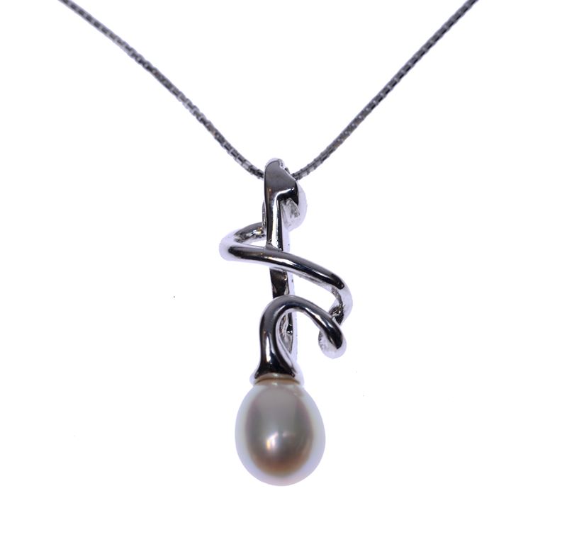 Collana in Oro Bianco con Pendente