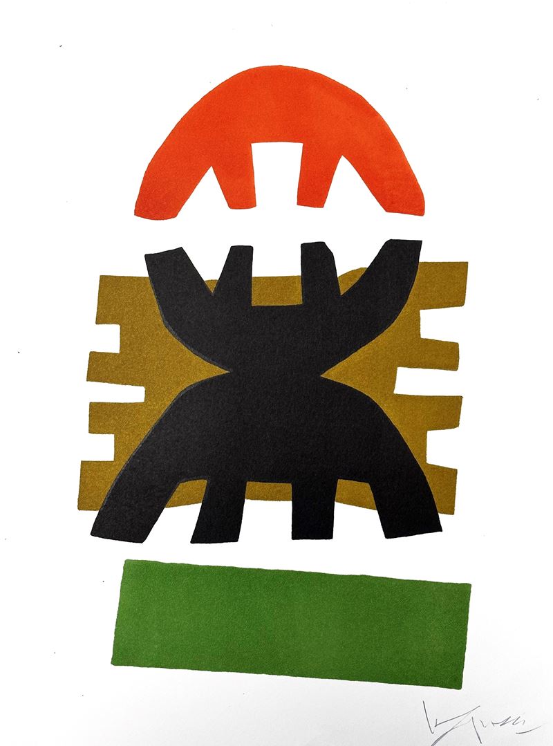 Giuseppe Capogrossi - Erker Gallery Greeting Card