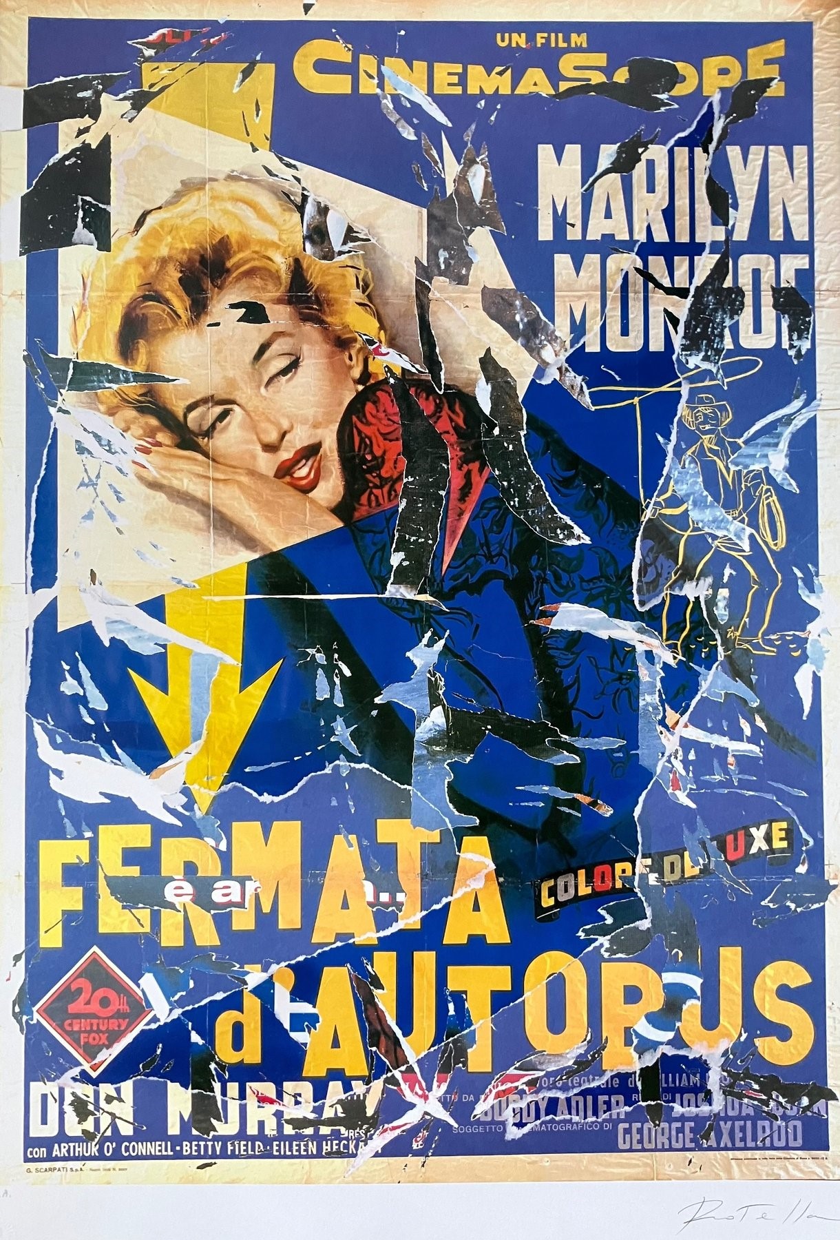 Mimmo Rotella - Fermata D’autobus