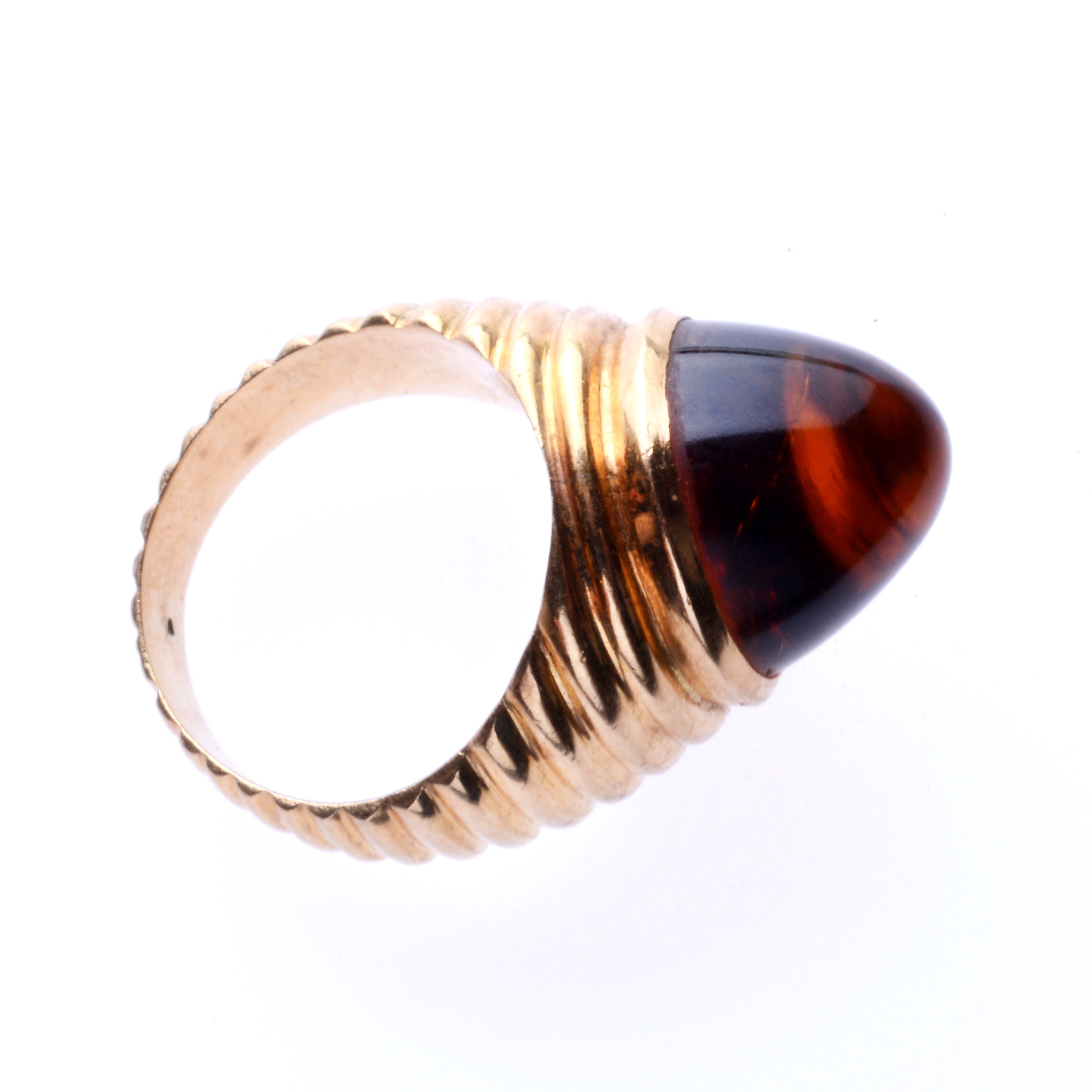 Anello con Quarzo Fumé