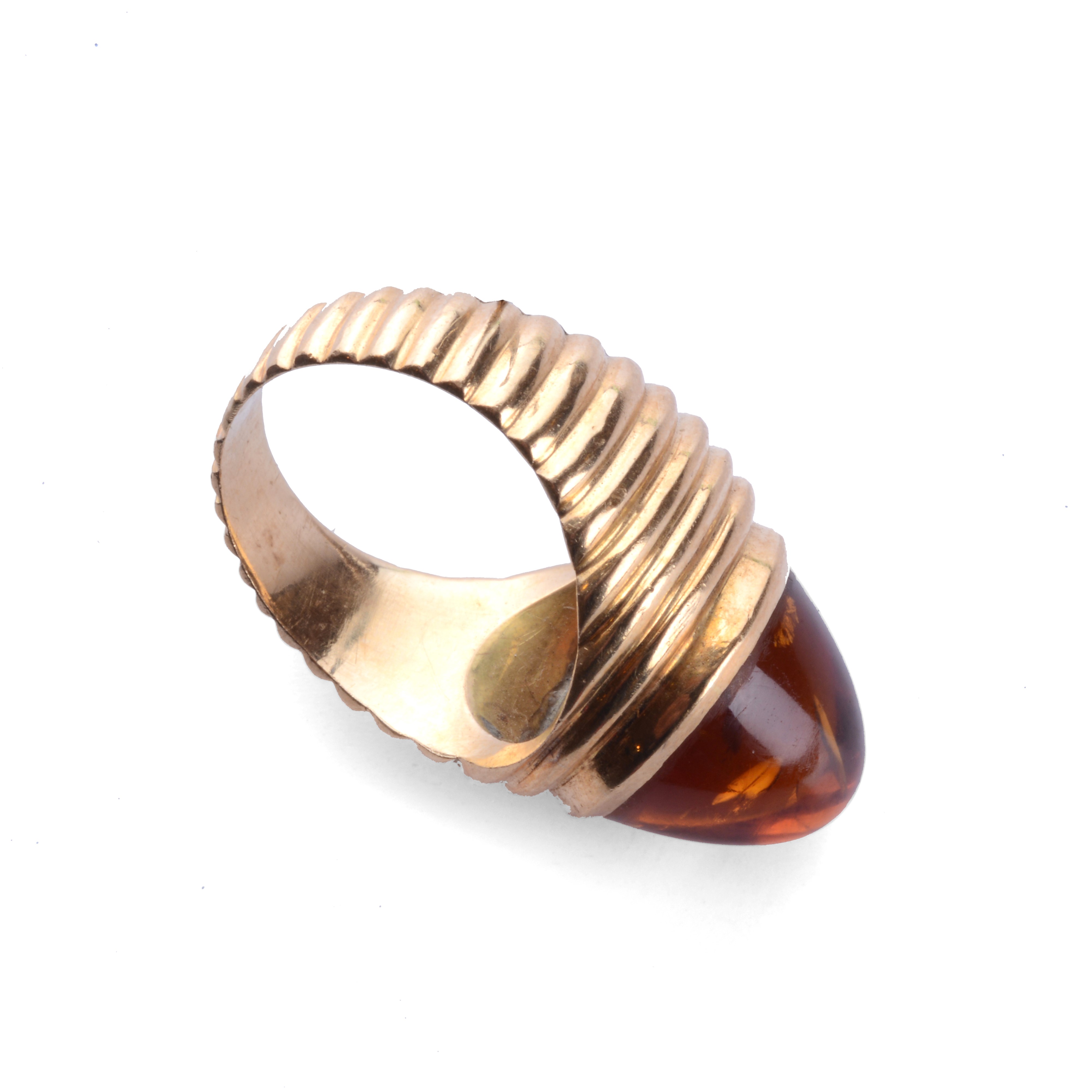 Anello con Quarzo Fumé