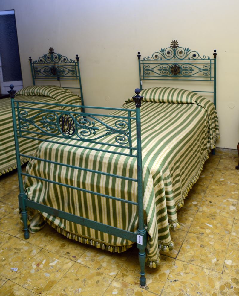 Letto Singolo in Ferro Battuto