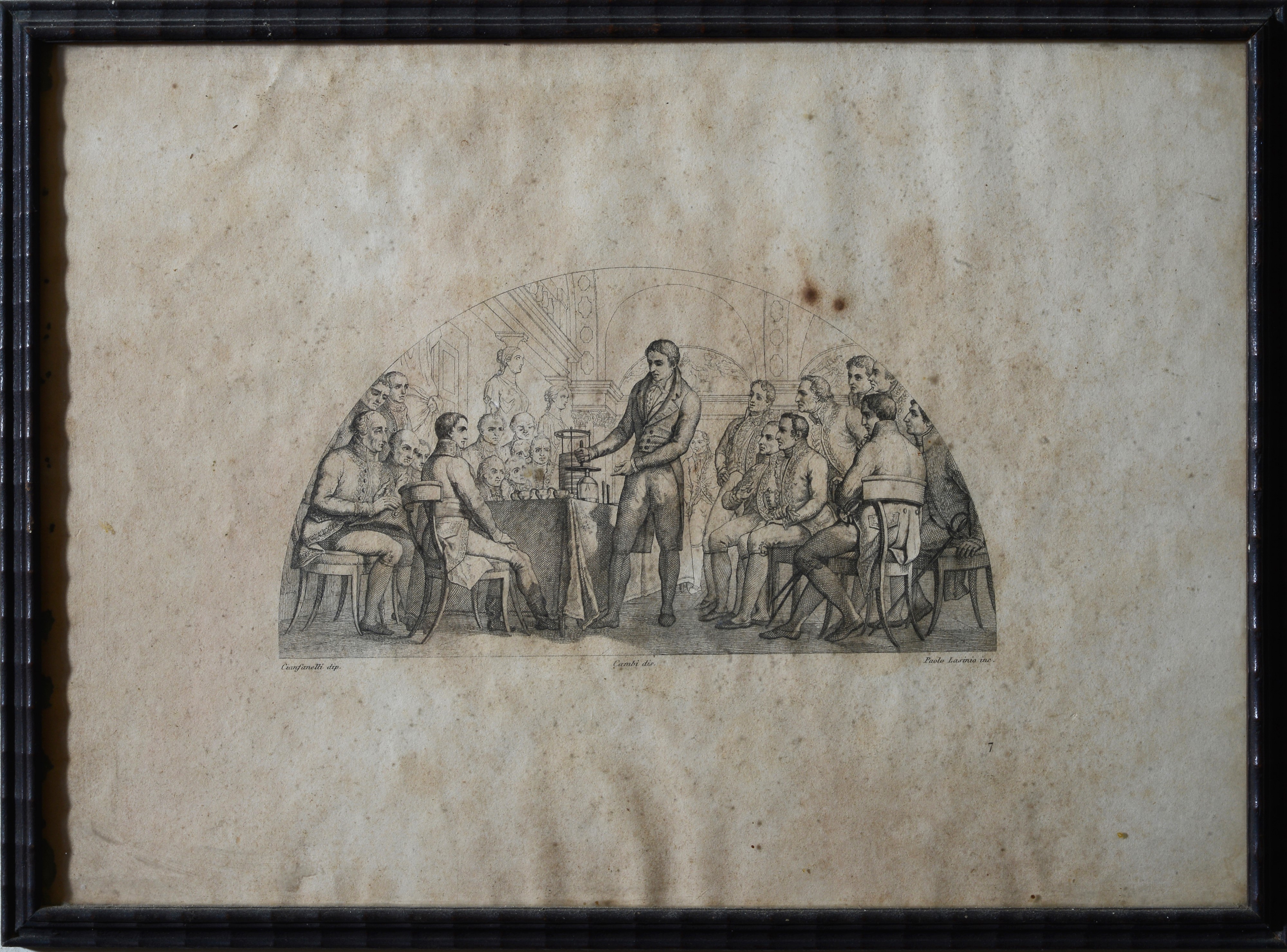 Serie di otto incisioni, con soggetti architettonici