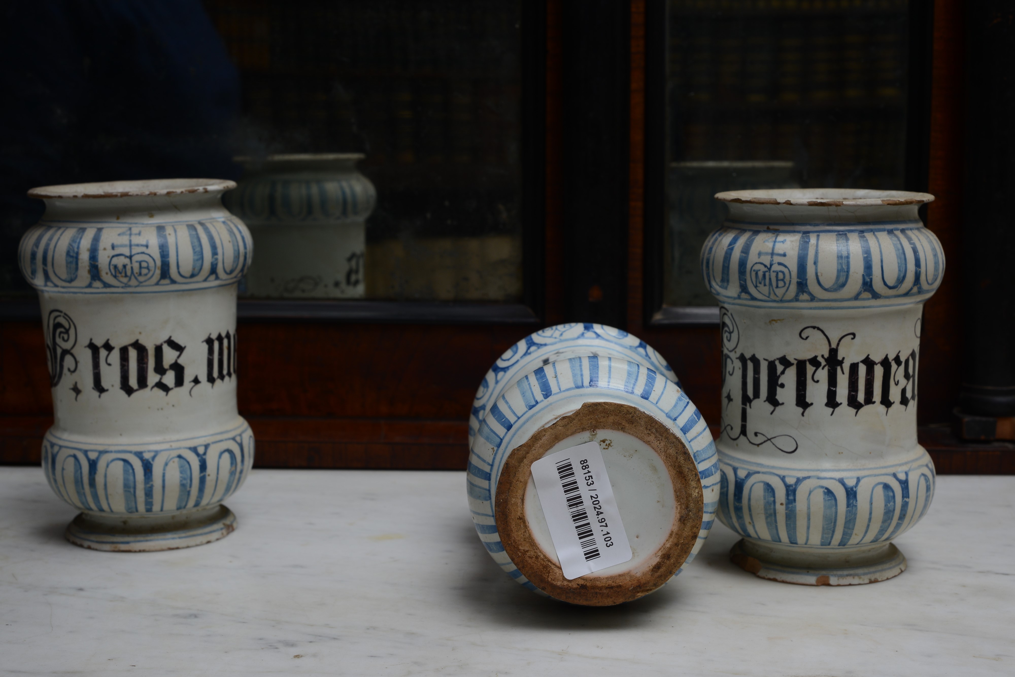 Tre Albarelli in Ceramica