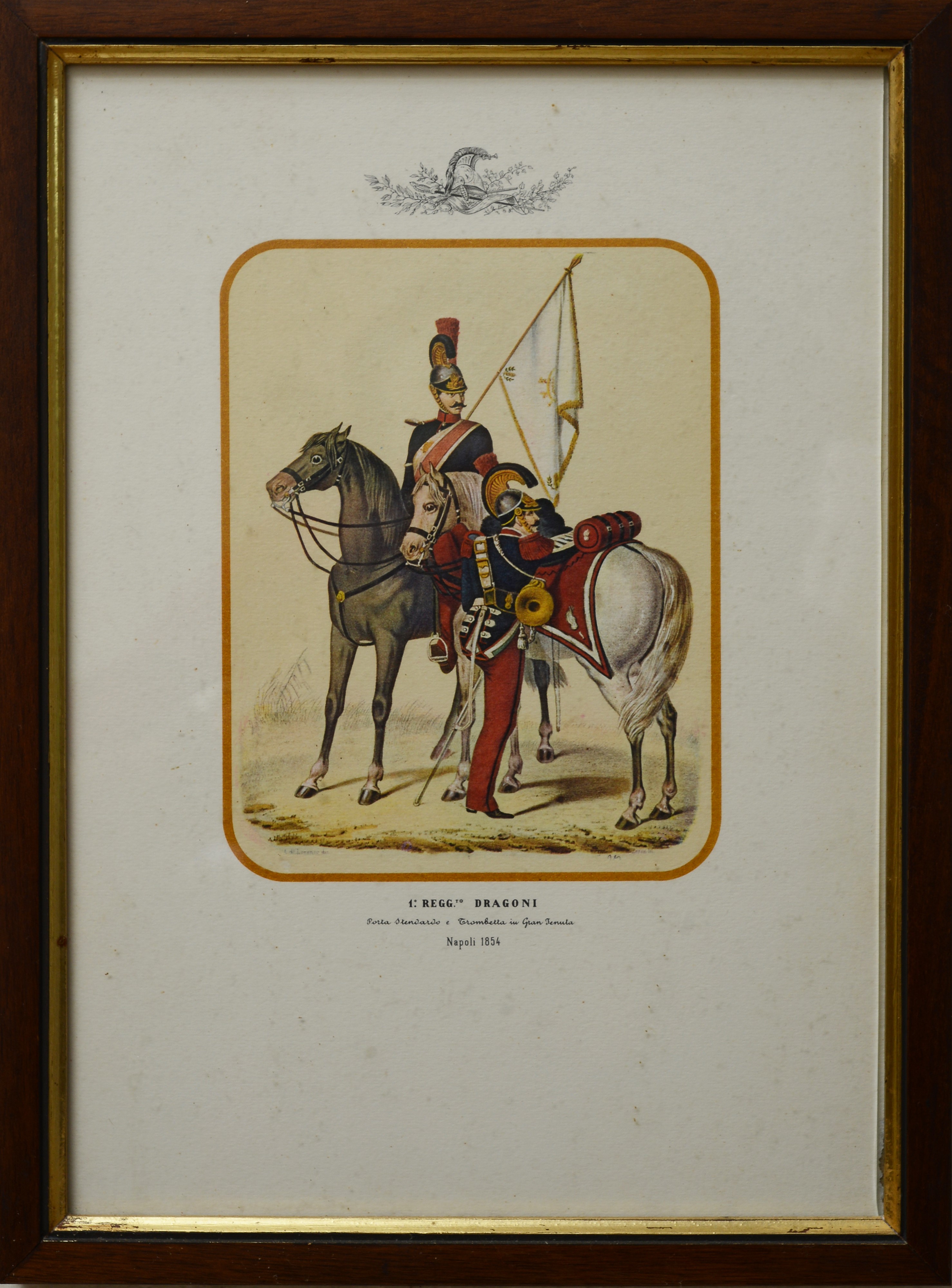 Serie di dieci piccole stampe a tema cavalleresco