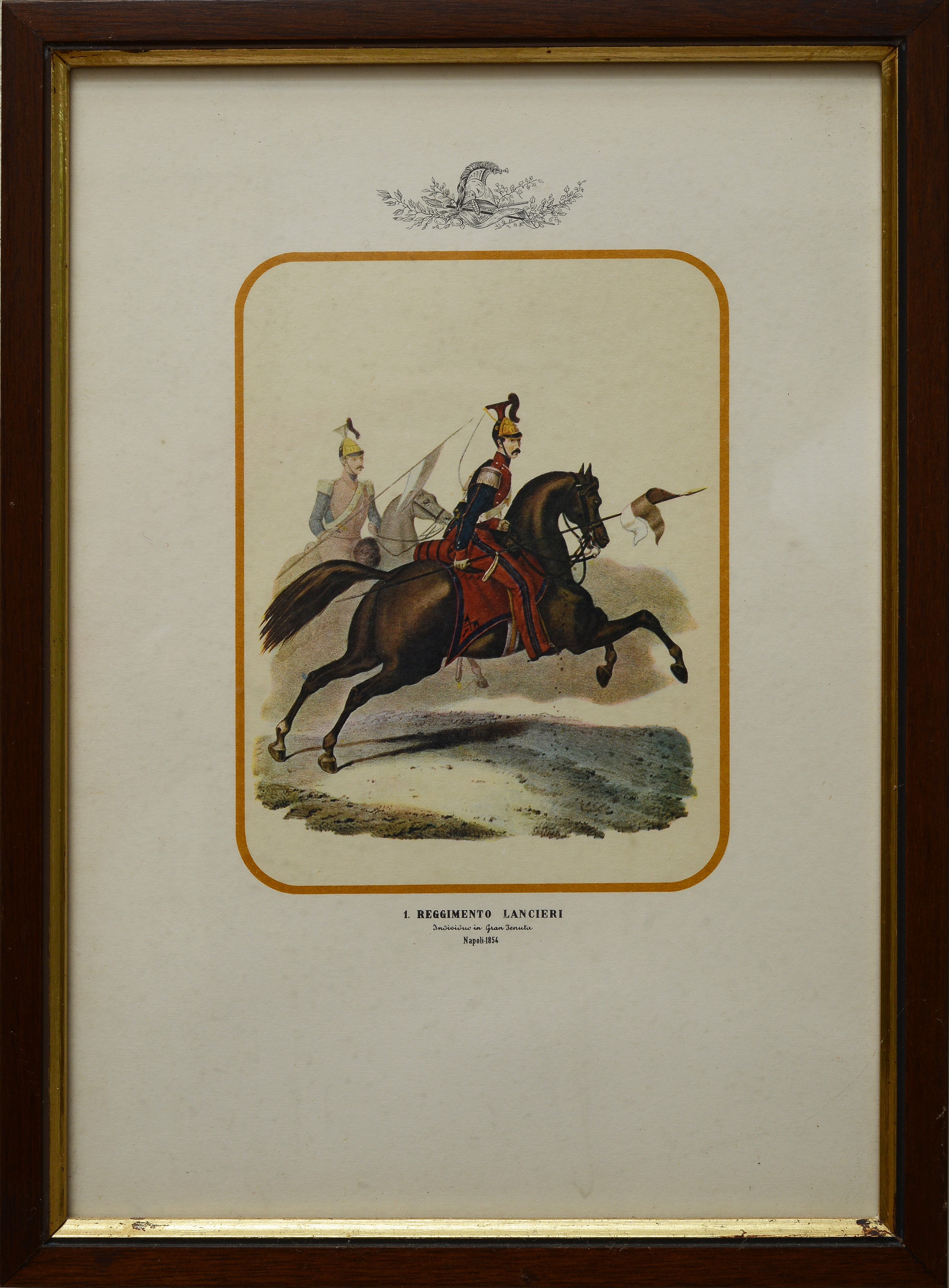 Serie di dieci piccole stampe a tema cavalleresco