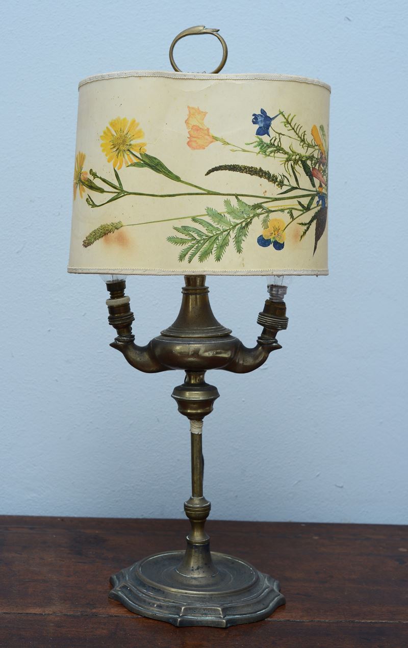 Lucerna fiorentina in bronzo