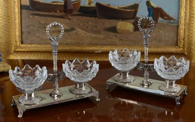 Coppia di Saliere in Argento