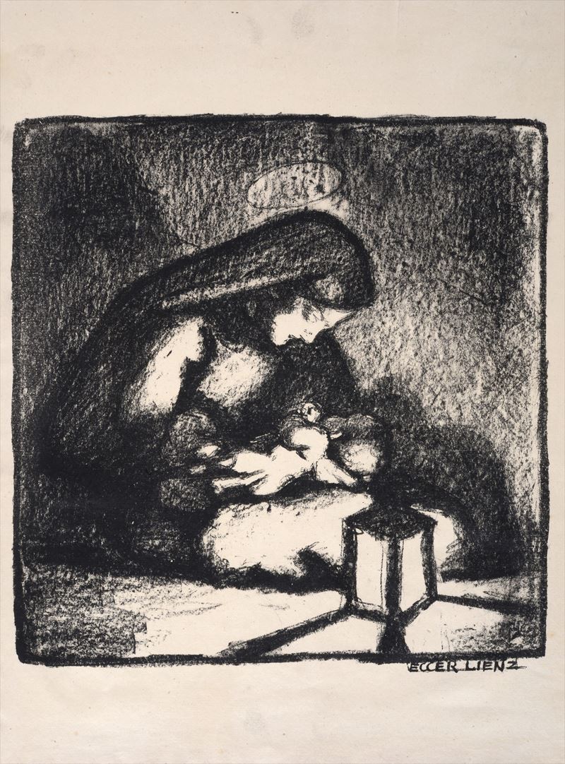 Albin Egger-lienz - Madonna con Bambino