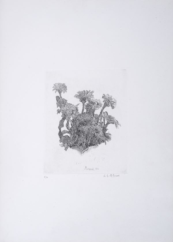 Giorgio Morandi - Cespo fiorito
