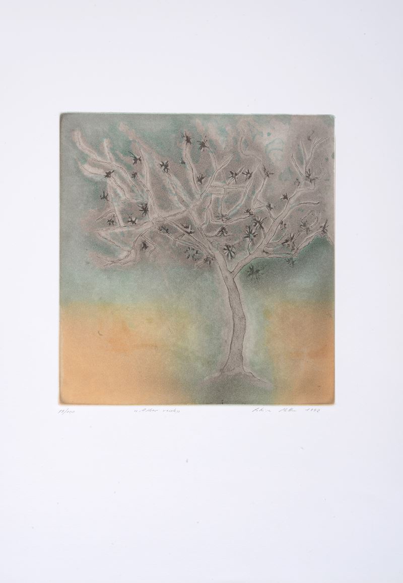Anonimo, XX Sec., Patrizia Plattern - Albero Verde