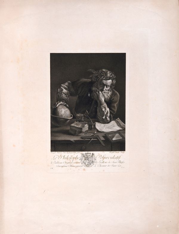 Le Philosophe Speculatif  - Incisione  - Asta ANTIQUARIATO, DIPINTI E ARGENTI - Pananti Online