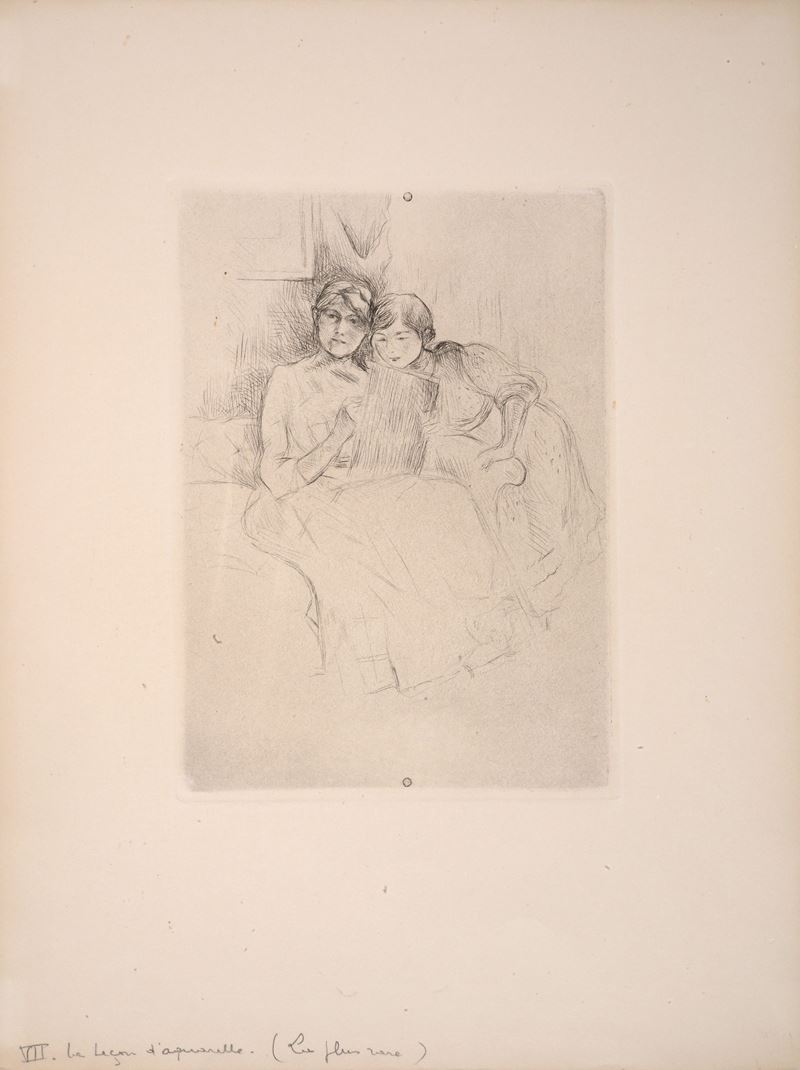 Berthe Morisot - Ritratto di Anziana e Giovane