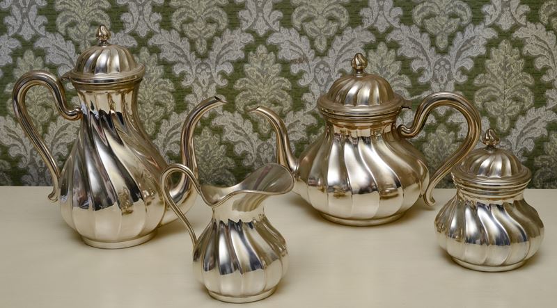 Servito da Tea e Caffè in Argento