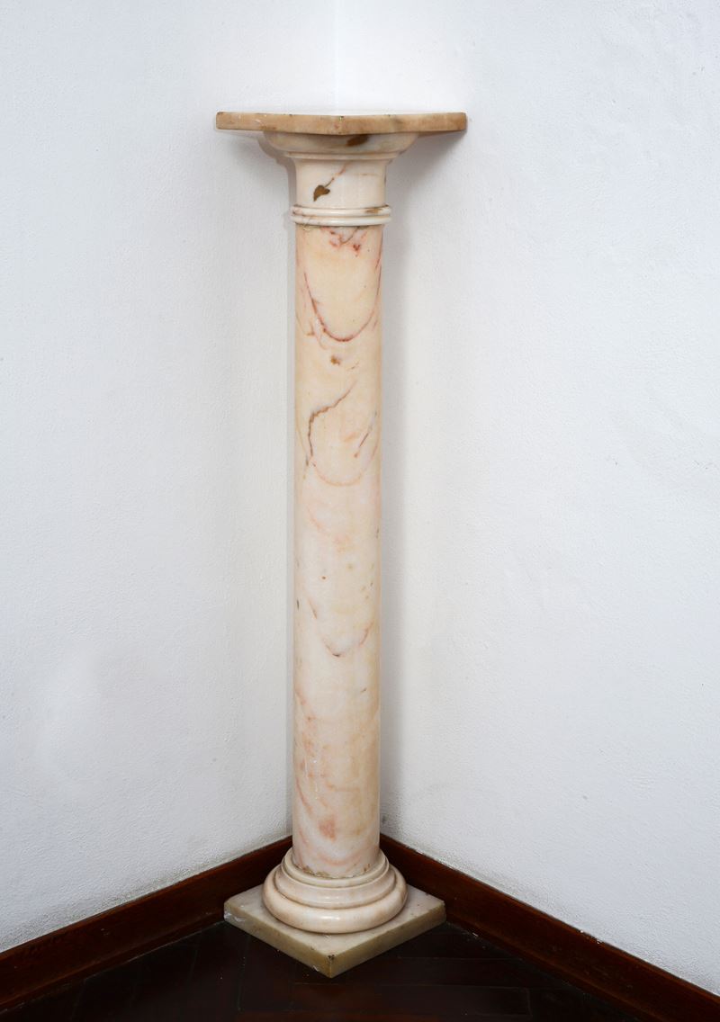Colonna Portavasi in Marmo