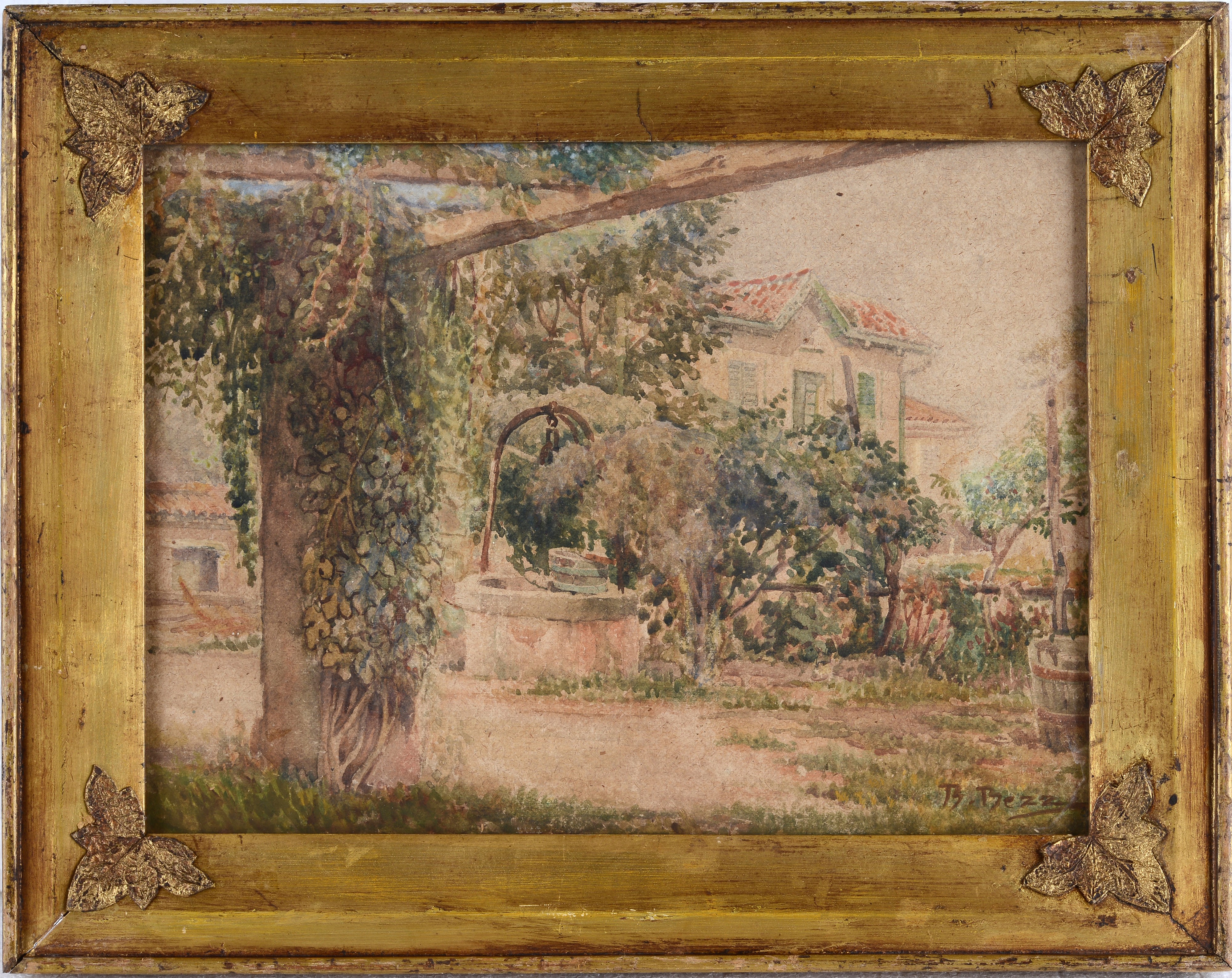 Bartolomeo Bezzi - Giardino con Pozzo