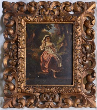 Figura di Donna in un Bosco