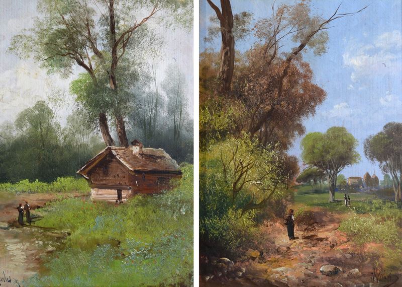 Henry Markò - Coppia di Dipinti
