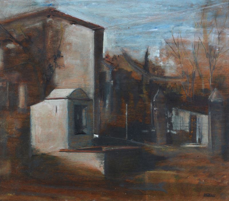 Piero Vignozzi - Paesaggio con Case