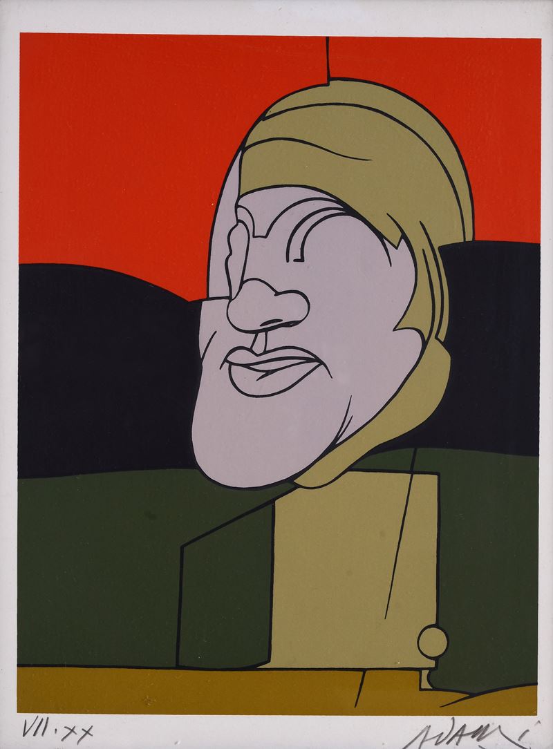 Valerio Adami - Testa