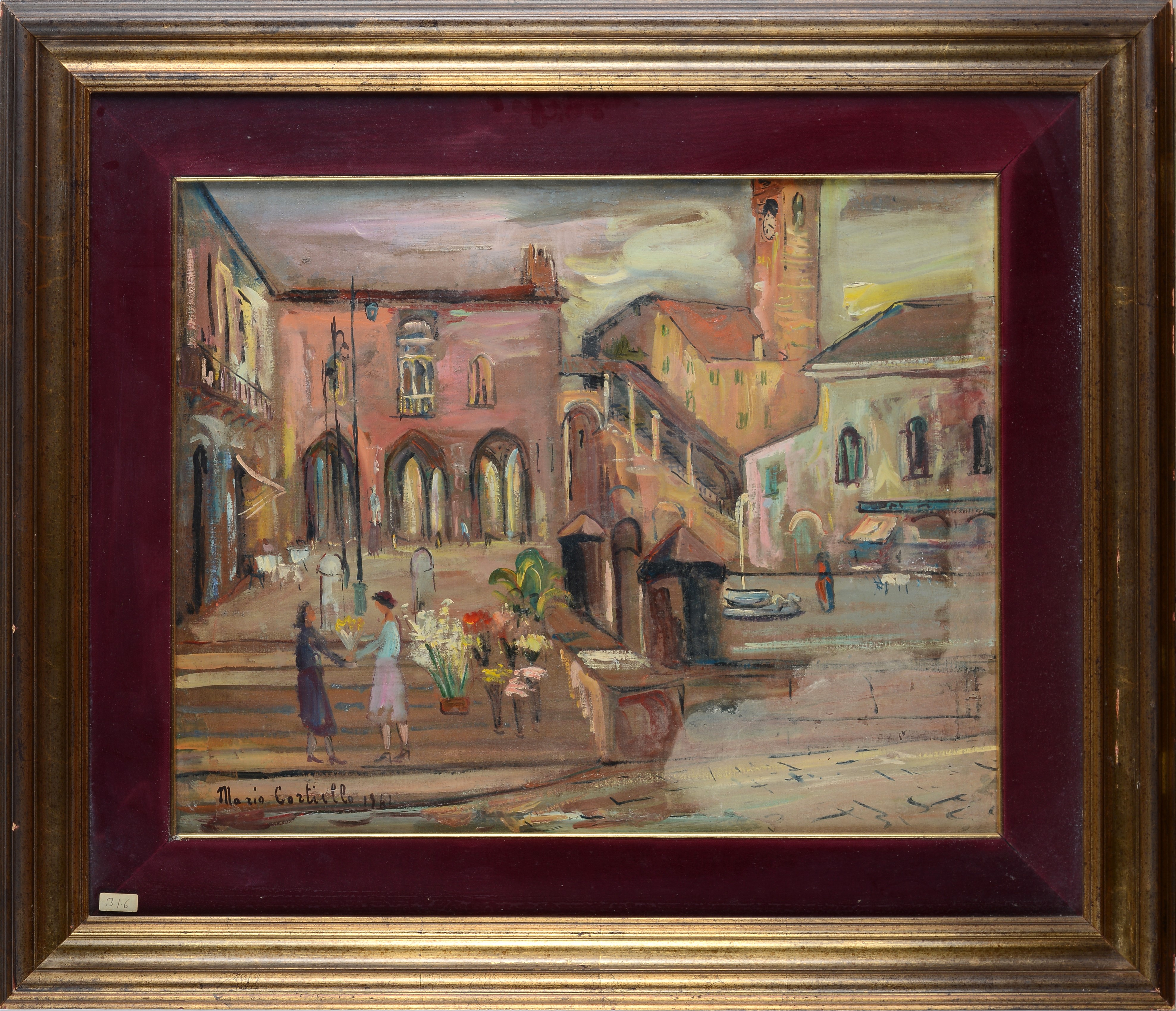 Mario Cortiello - Scorcio di Piazza