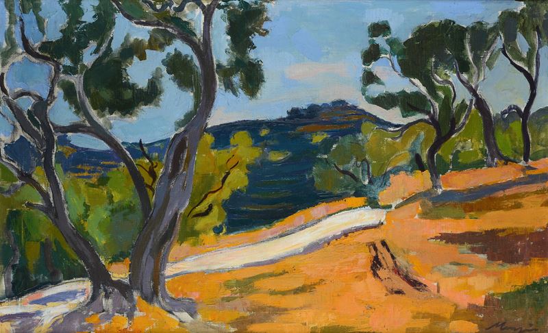 Francesco Menzio - Paesaggio con Alberi