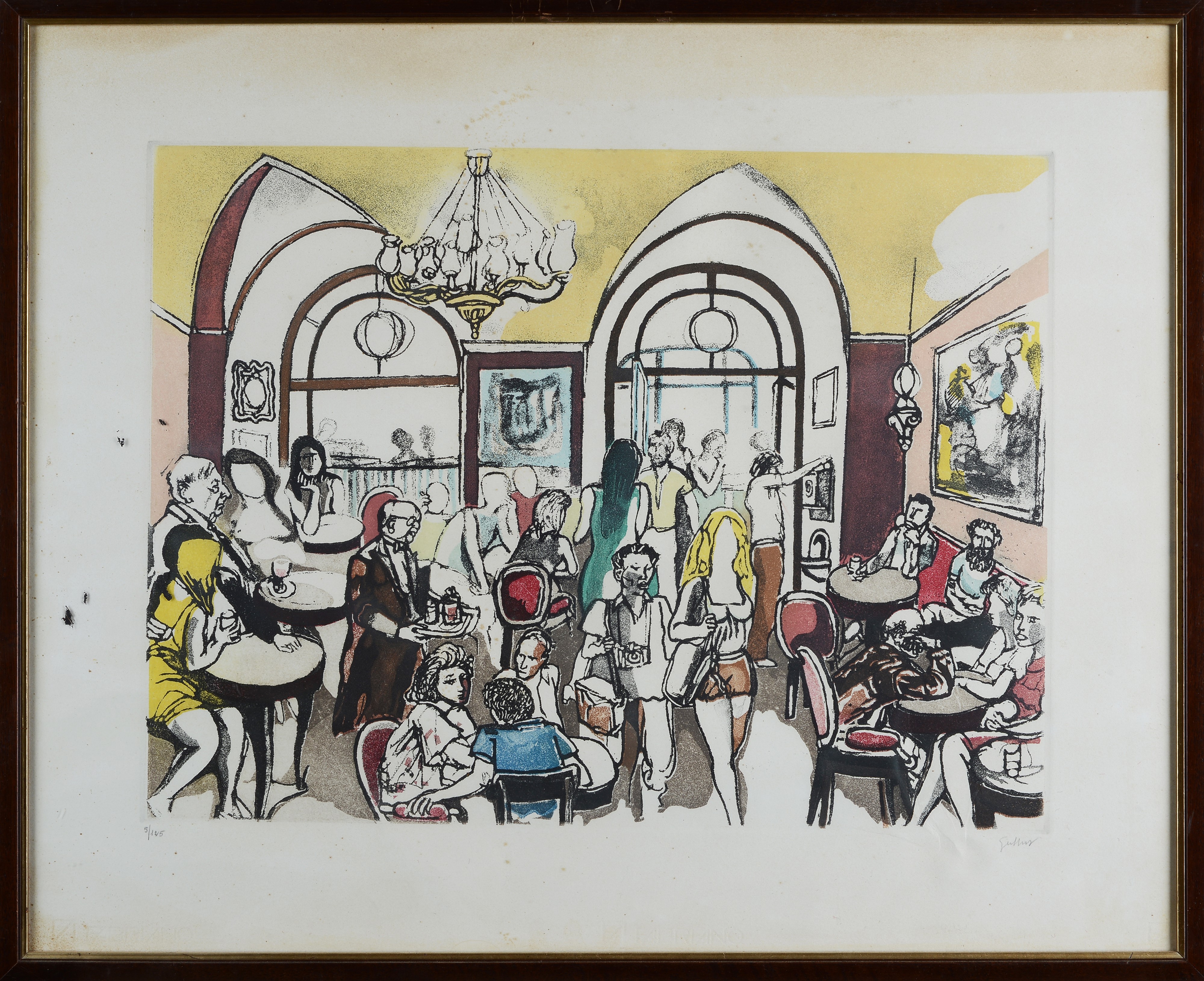 Renato Guttuso - Caffè Greco