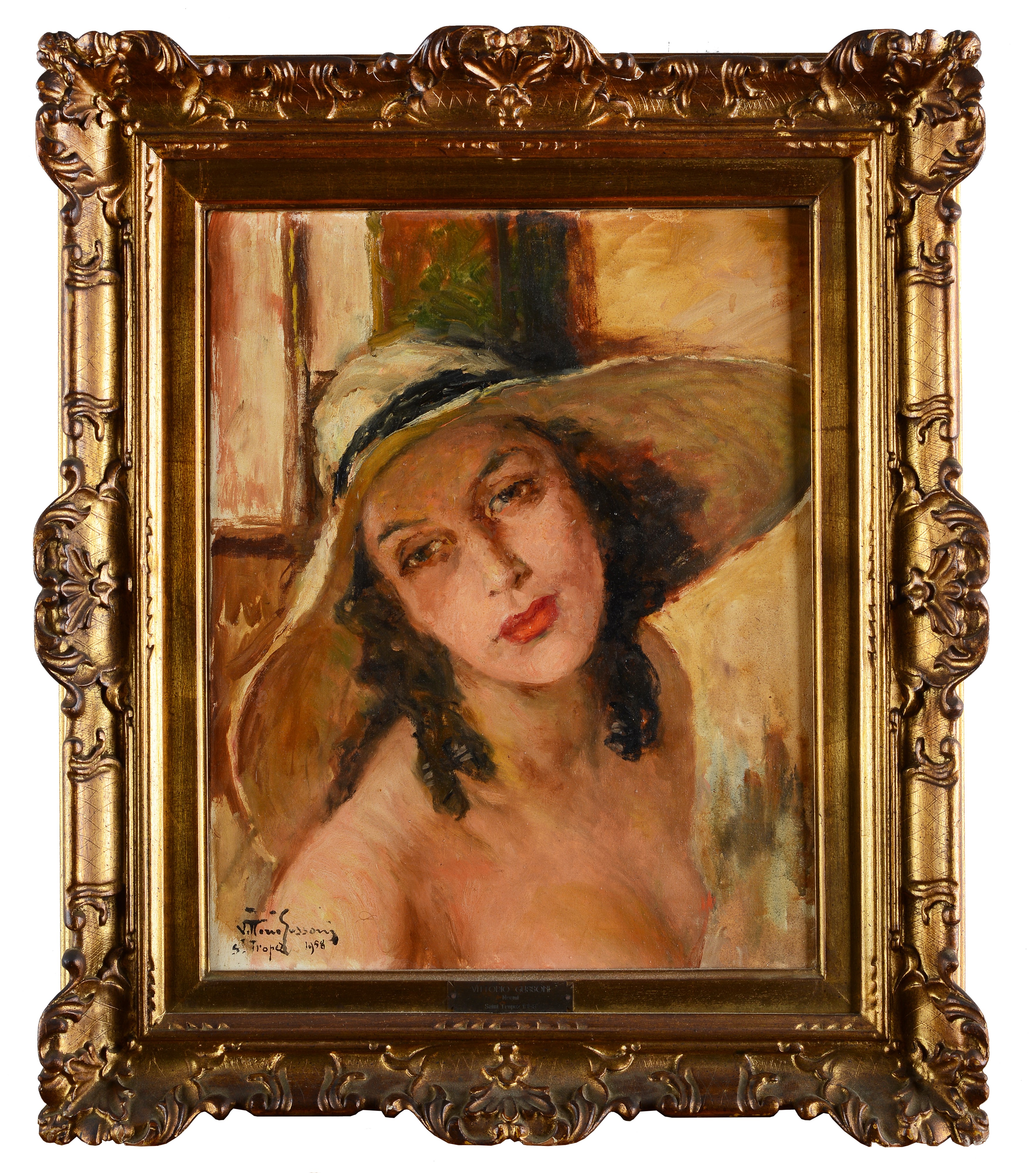 Vittorio Gussoni - Signora con Cappello