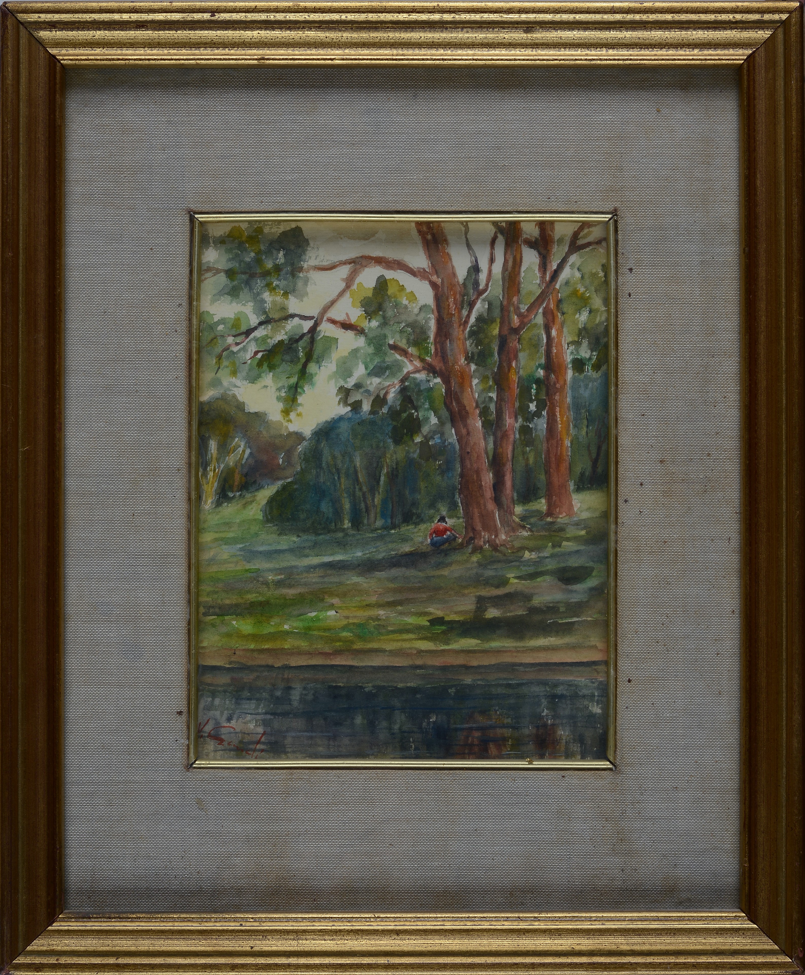 Paesaggio con figura