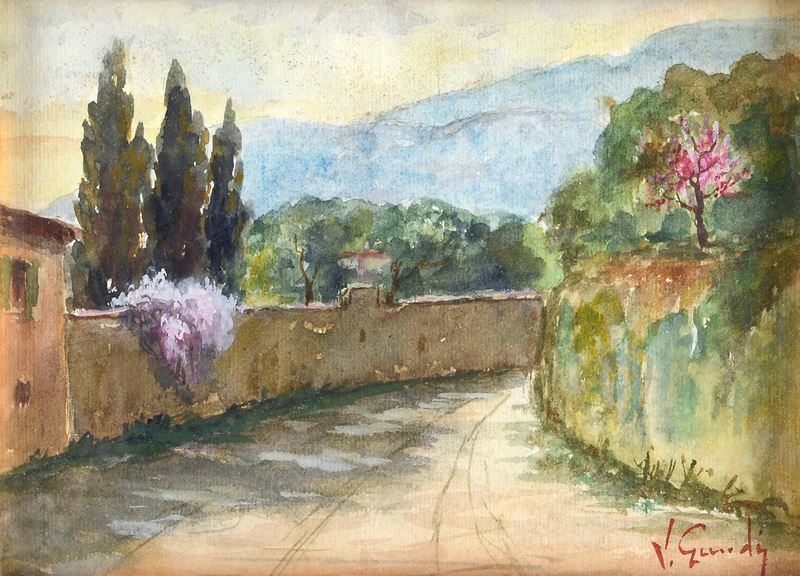 Anonimo, XX Sec. - Strada di Campagna