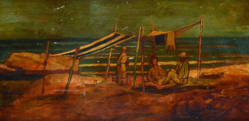 Anonimo, XX Sec. - Sulla Spiaggia