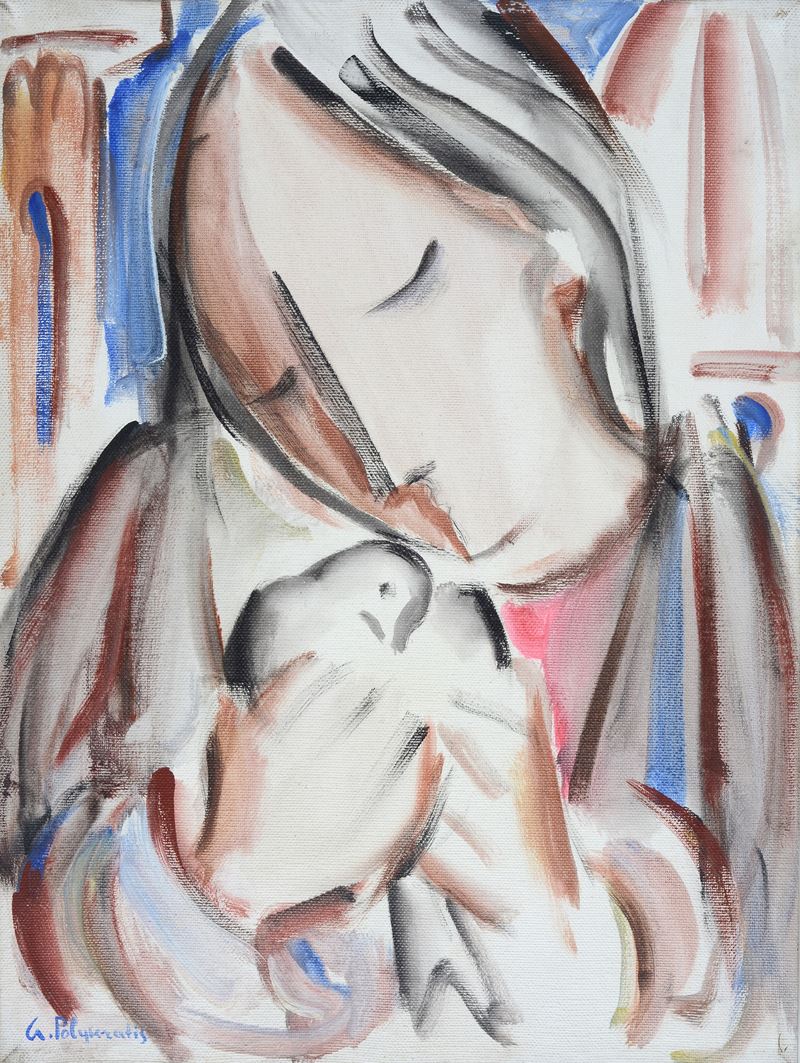 Giorgio Polykratis - Ragazza con Colomba