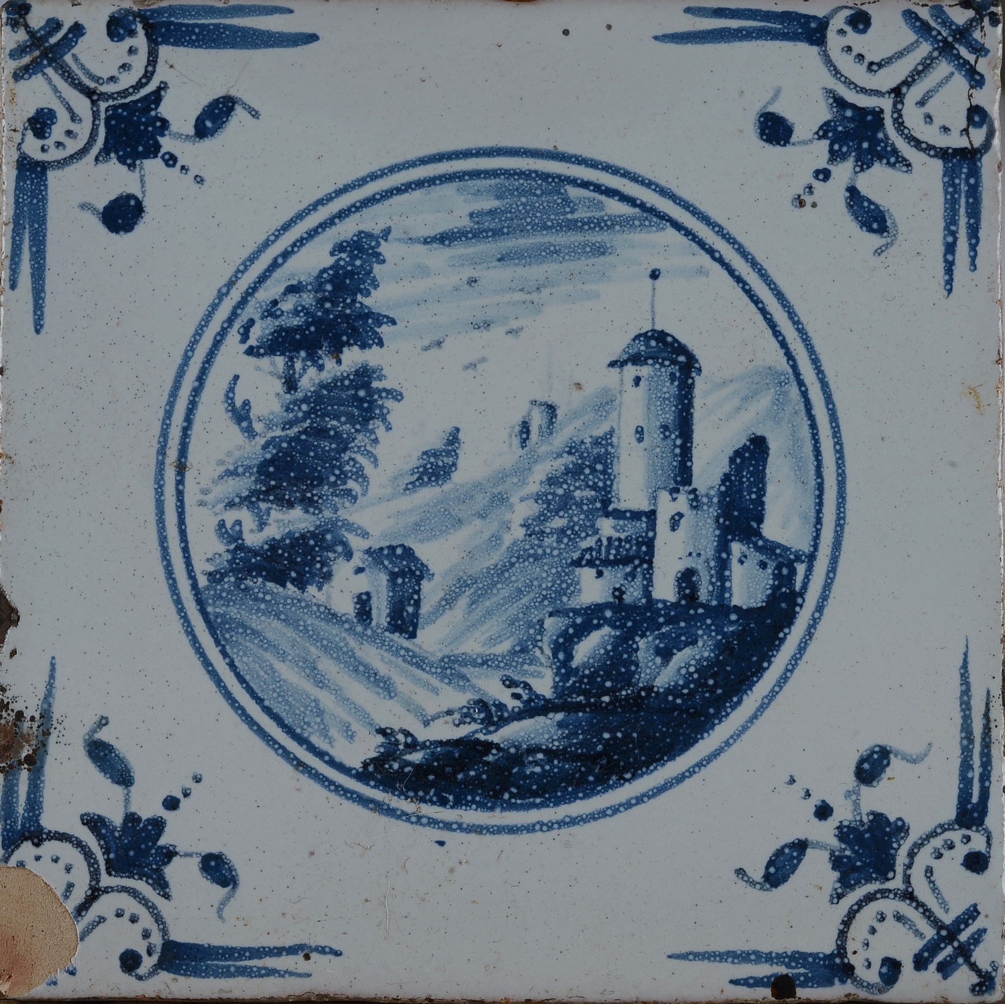 Serie di Dieci Mattonelle in Ceramica