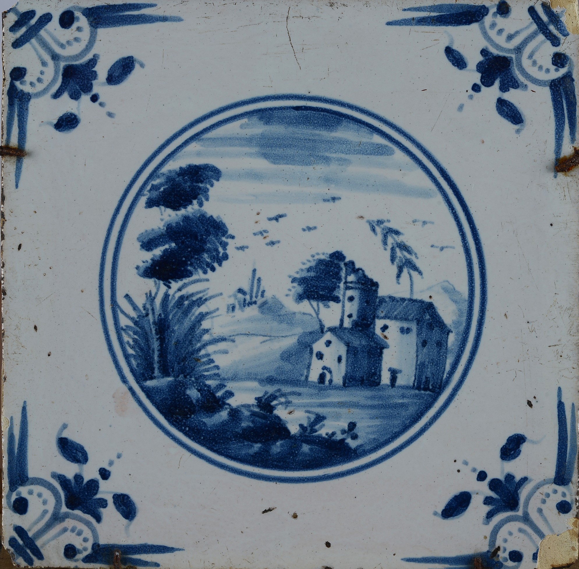 Serie di Dieci Mattonelle in Ceramica