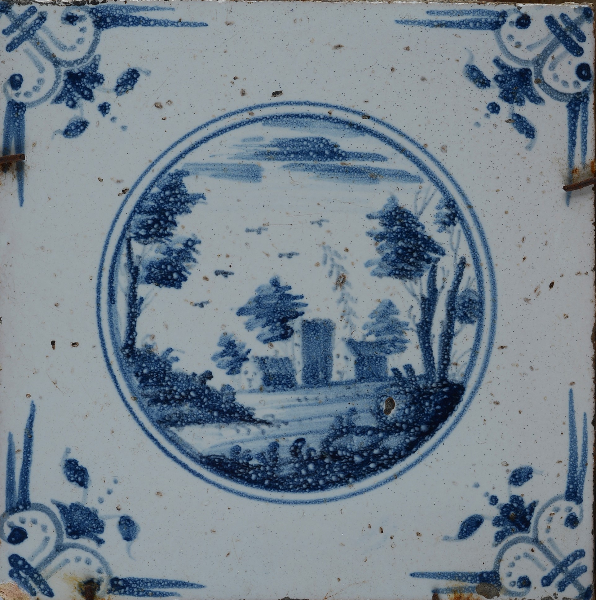 Serie di Dieci Mattonelle in Ceramica