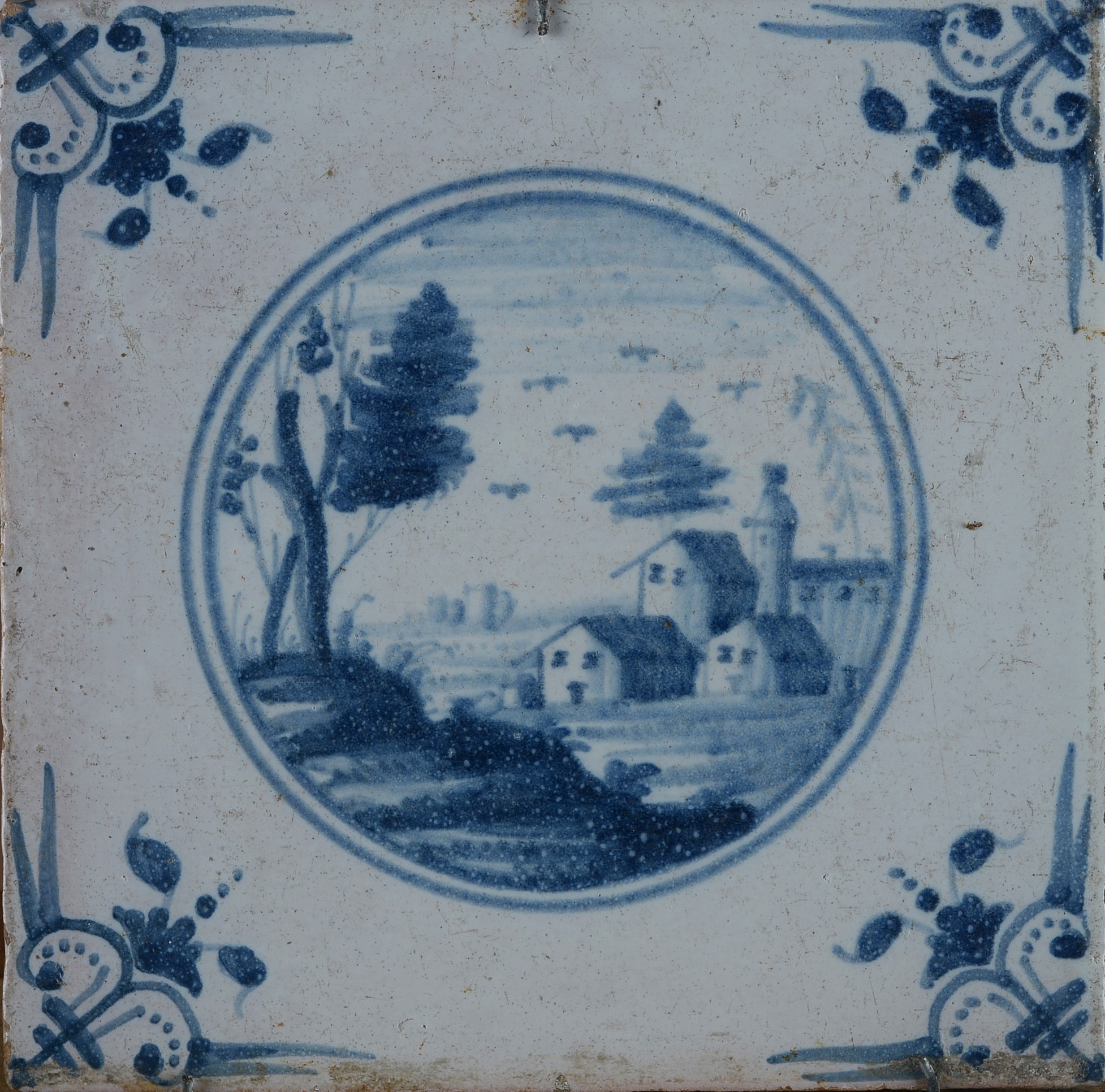 Serie di Dieci Mattonelle in Ceramica