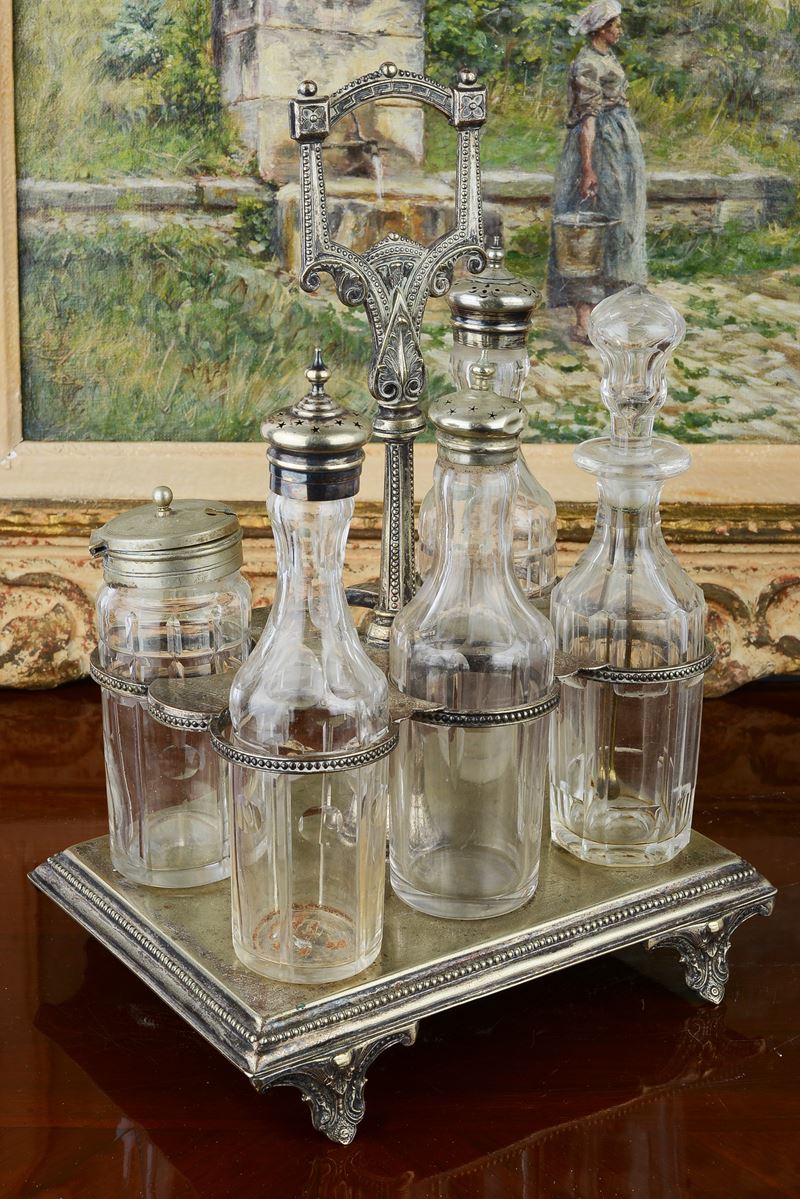 Cruet in Metallo Argentato