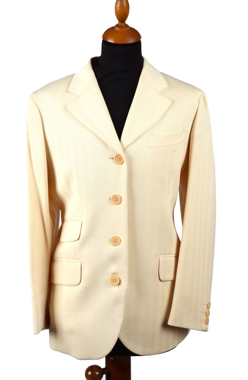 Tailleur in lana beige