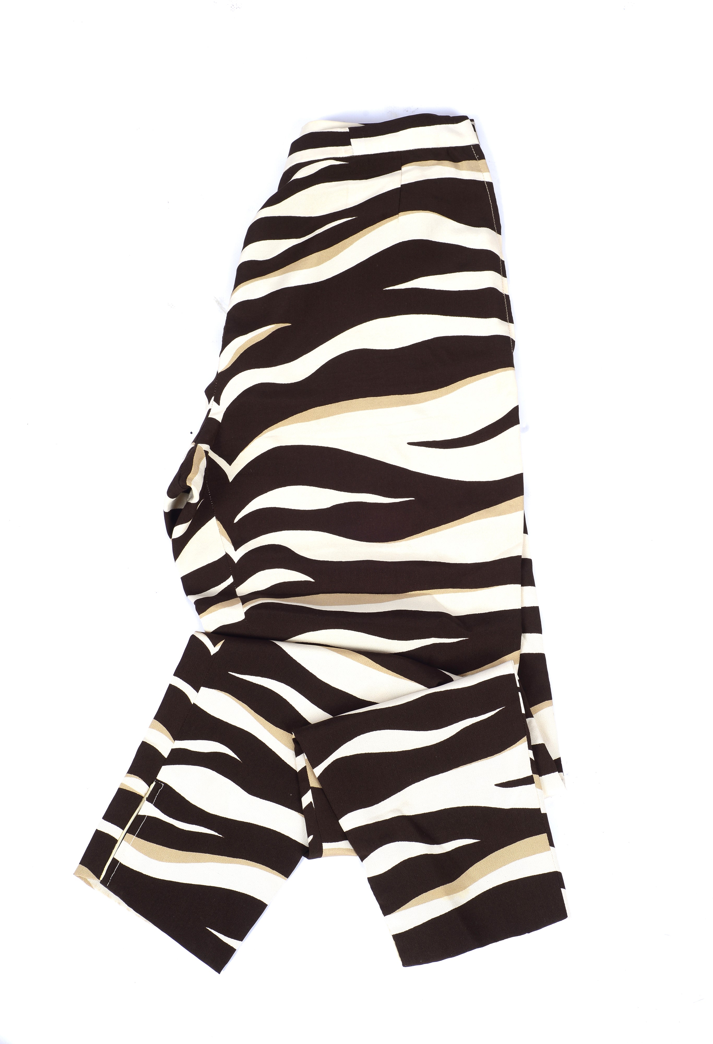 Ampia gonna in seta a portafoglio