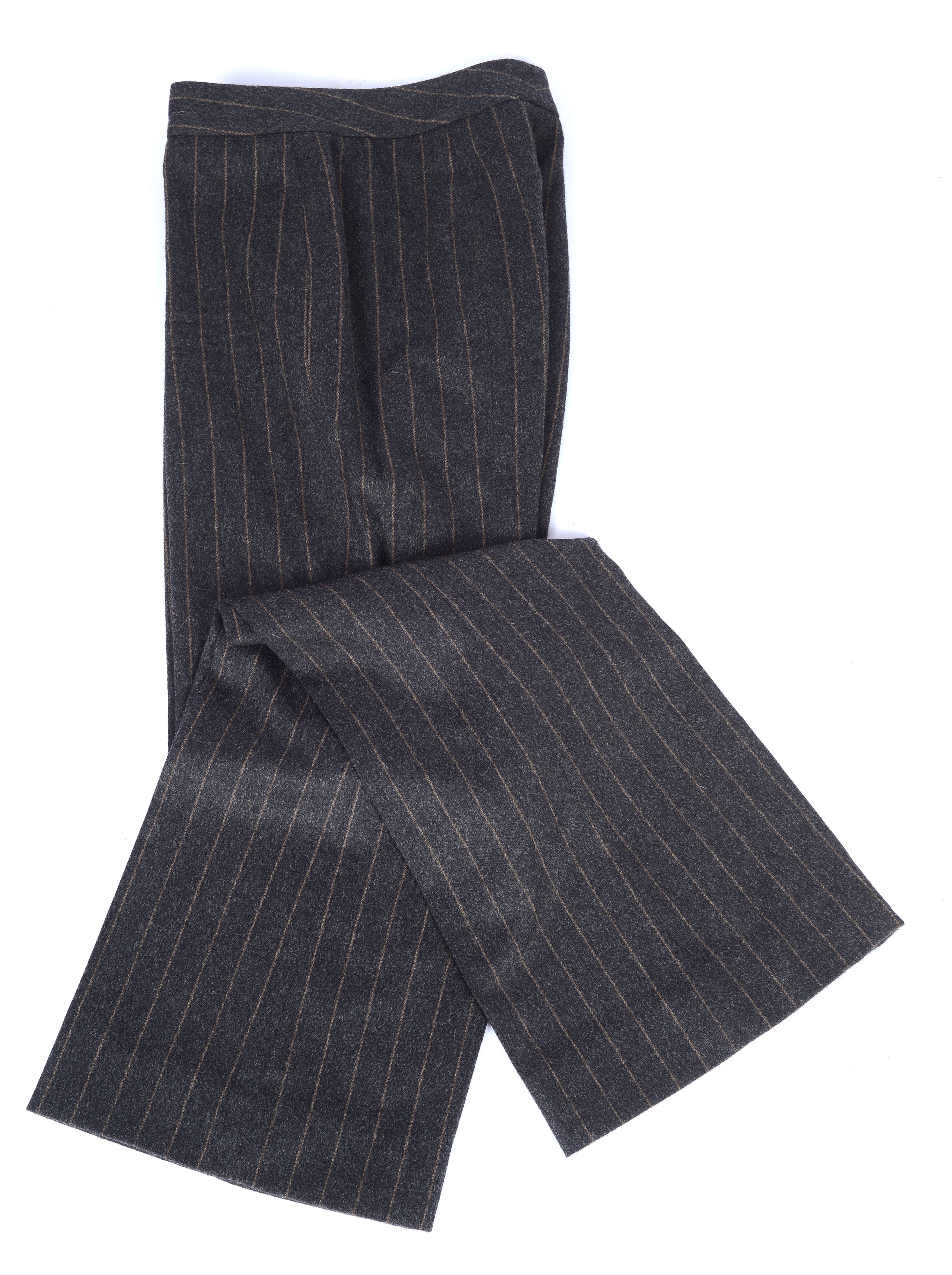 Completo in lana gessata grigia