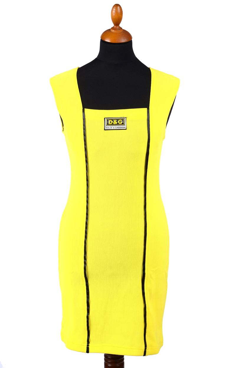 Abitino in jersey giallo