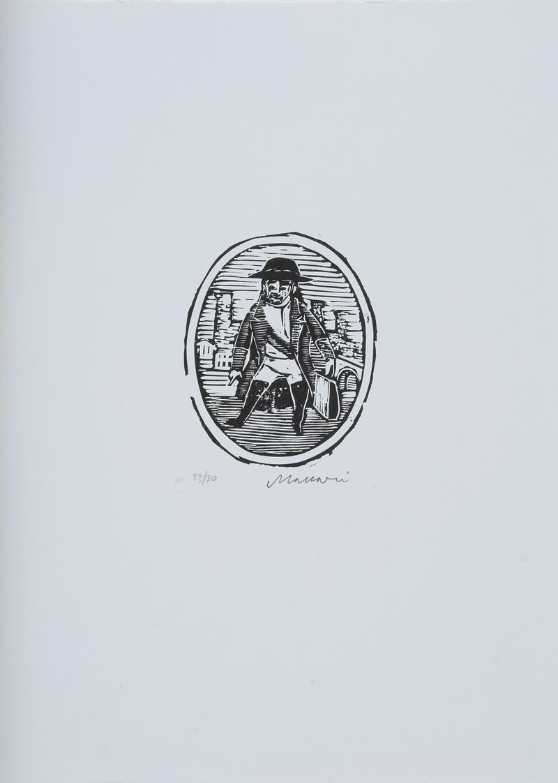 Mino Maccari - Tre Xilografie