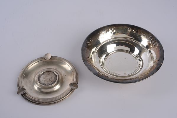 Svuota tasche e posacenere in argento